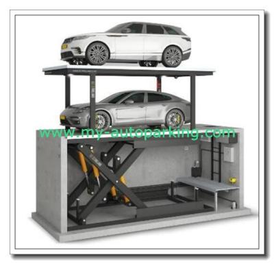China Made in China Double Layer Scissor Car Lift / Car Parking Equipment / Four Post car lift /Car Scissor Lift for sale