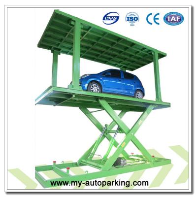 China Multi-level Underground  Smart Car Parking System Double Car Parking System Scissor Double Stacker Parking Lift for sale