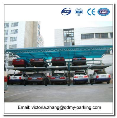 China Back Cantilever Puzzle Parking System Double Deck 2 Level Parking Lifts for sale
