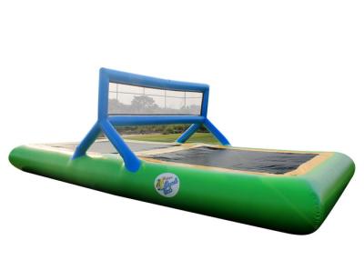 China Interesting Inflatable Water Games Inflatable Trampoline Volleyball Court Customized for sale