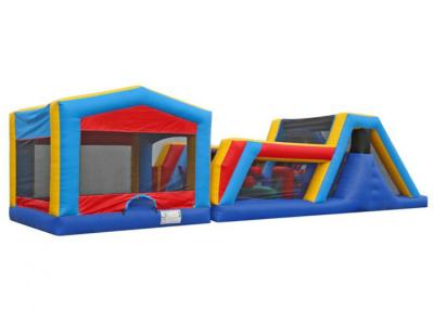 China Commercial Inflatable Sports Games Bounce House Happy Hop Bouncy Castle Fire Resistance for sale