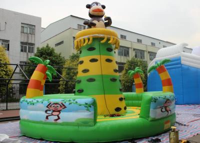 China Commercial Grade Inflatable Rock Climbing Wall / Monkey Jungle Inflatable Climbing Tower For Children for sale