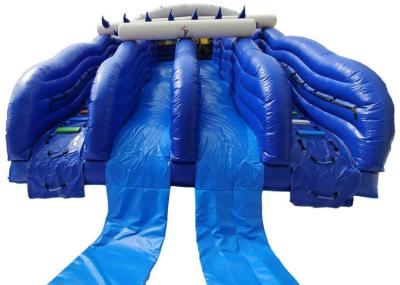 China 2019 water park giant inflatable bouncer slide with four 4 slides for kids adults for sale