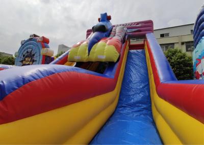 Китай OEM/ODM  Racing pirate inflatable water bounce house with slide for kids park продается