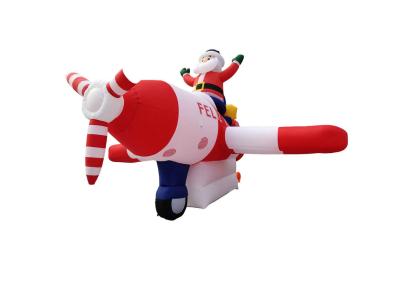 China Inflatable Christmas Santa Claus Air Blown/Flying Airplane  Inflatable advertising signs for sale