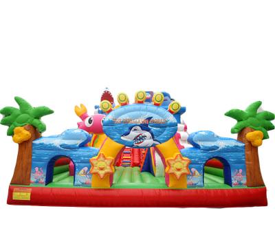 中国 PVC Colorful Big Customized Lyons toys inflatable bouncer slide catale for kids 販売のため