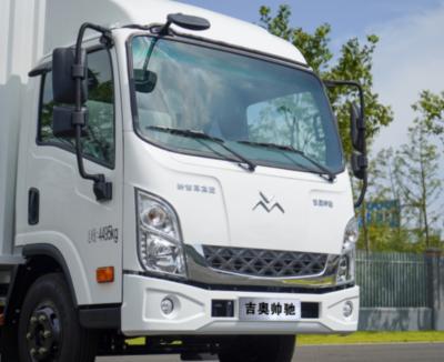 China Grote laadbak 18m3 elektrische vrachtauto's EV gesloten container lichte vrachtwagen Te koop