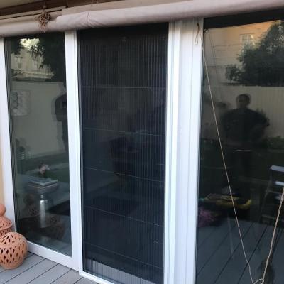China Detachable bug off  fly screen door with Pleated insect screen mesh for sale