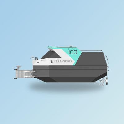 China Self Driving Aluminum Autonomous Surface Vessel Boat With 800mm Depth TITAN for sale