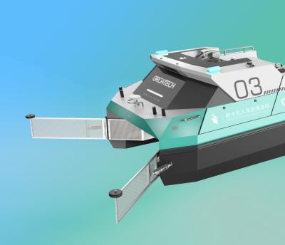 China Barco da ceifeira da planta aquática do robô da inspeção da qualidade de água com capacidade de limpeza 15kg IP55 à venda
