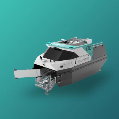 China Máquina segador eléctrica 430kg del agua del robot del barco del corte de la hierba del agua de 2 empujadores en venta