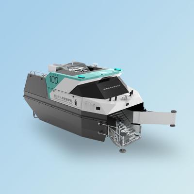 Chine Robot télécommandé de nettoyage de rivière de bateau de coupe d'herbe de l'eau pour l'eau nettoyant IP55 480W à vendre