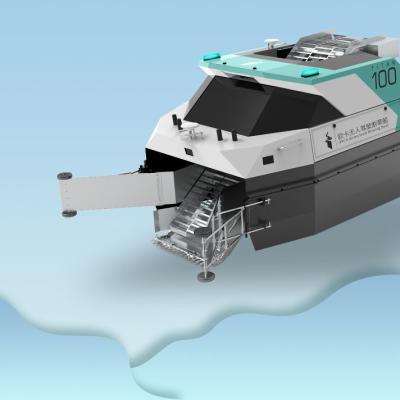 China Máquina segador de aluminio ORCAUBOAT de la hierba del agua de la aguamarina para la vida de batería interior del lago 8hours en venta