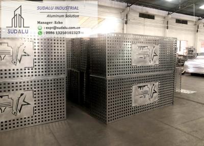 China SUDALU Customized Sizes Aluminum Panel CNC Curvel Cut Air Condition Decorative Panel Aluminum Perforated Panel for sale