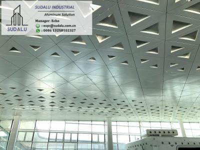 China SUDALU White Color Aluminum Ceiling Decoration Panel OEM design Metal Panel from China Panel Factory for sale