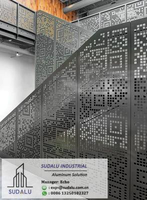 China Aluminum Staircase Decorative Screen Panels Aluminum Laser Cut Screen Sheet for Interior Decoration for sale