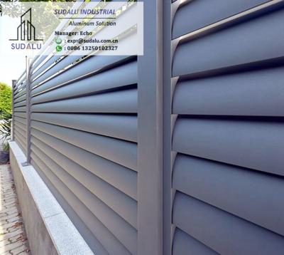China Aluminum Airfoil Louvers Decorative Fence Aluminum Decor Fence Screen for sale