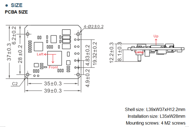 HDA446T Tilt Sensor application example