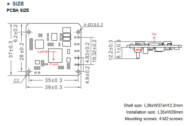 HDA436T High-Impact Dynamic Inclinometer front view