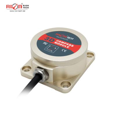 China IP67 3 Axis Magnetic Fluxgate Tilt Meter For Measuring Pitch Roll Heading Angle for sale