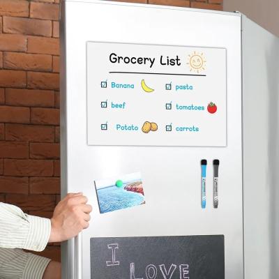 Cina A3 A4 Cornice magnetica frigorifero Lista alimentare Tavola bianca Lista di acquisti Fogli di pianificazione della cucina in vendita