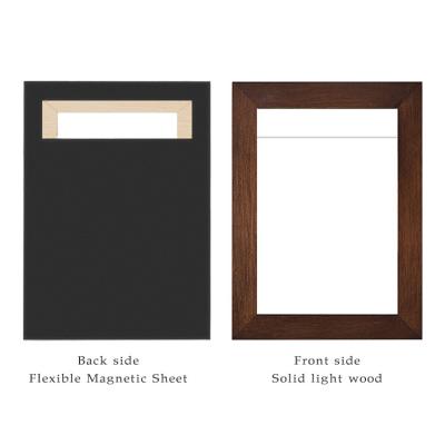 China 6 8 10 Inch Magnetic Document Display Wooden Photo Frame for sale