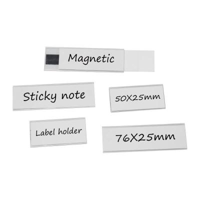 China 0.7mm Borda de borrado em seco Etiquetas magnéticas Manga 3.2x1.2 polegadas Impermeável Borrável para Armazém à venda