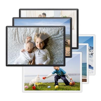 China Acrylic Magnetic Picture Frames Black Modern/Vintage Magnetic Picture Frame Easy To Install for sale