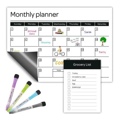 China Multipurpose Magnetic Refrigerator Frame To Do List Planner Dry Erase Weekly Planner for sale