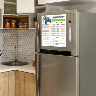 中国 再書き可能な磁気冷蔵庫フレームプランナー磁気乾消式カレンダー 冷蔵庫ステッカー 販売のため