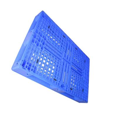 China Blue PE Plastic Pallet 1200 X 800 SGS Six Runners Corrosion Resistant for sale