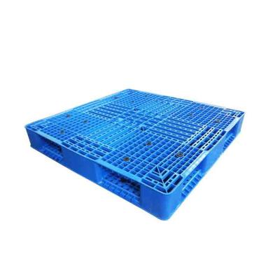China Industrial Double Faced 43x43 HDPE Plastic Pallets Blue for sale