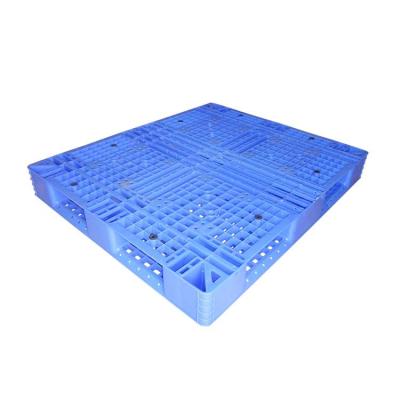 China PET Fully Reversible Rackable Plastic Pallets Blue 130 X 110cm for sale