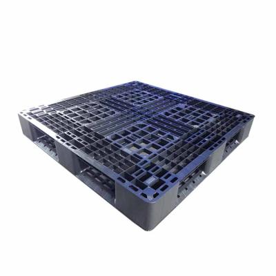 China 1100 X 1100 Plastic Pallets Black SGS Plastic Shipping Pallets for sale