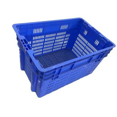 China Blue 60*40cm Fruit Stackable Storage Crates 510x350 Inner Size for sale