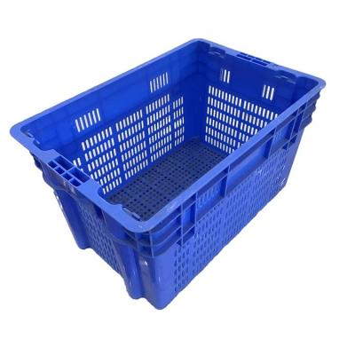 China Reusable 60x40 Plastic Moving Crate Nestable For Warehouse 2Kg for sale