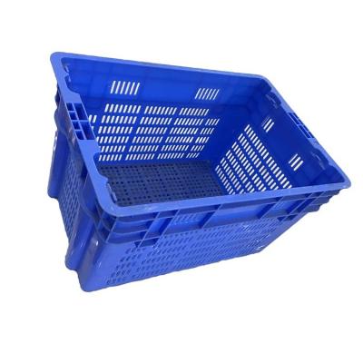 China 600*400mm Vegetable Plastic Crates Stackable 2000g Sturdy Bottom Base for sale