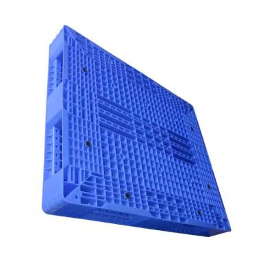 China Double Faced Heavy Duty HDPE Plastic Pallet 16Kg 1200X1000 Blue for sale
