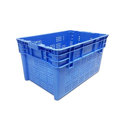 China Nestable Storage 60x40 Plastic Moving Crate 2Kg For Vegetable for sale