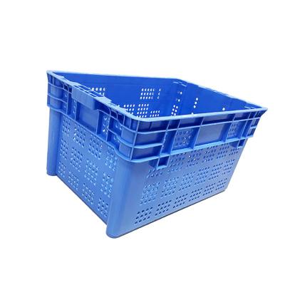 China Stackable Turnover Nestable Plastic Crate 600X400mm HDPE For Port for sale