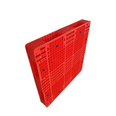 China PE Hygienic 1200x1200 Red Stackable Plastic Pallet 6000Kg For Warehouse for sale
