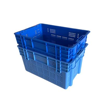 China HDPE Plastic Nestable Stacking Crate 61x40 For Warehouse Market for sale