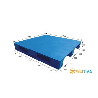 China HDPE Stackable Nestable Plastic Pallet 1200x1200 Heavy Duty Ergonomic for sale