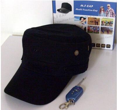 China Cap Hidden Camera Video Picture Mp3 Function Spy Cam 640*480 Black Hat for sale