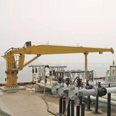 China Auge tieso Crane Straight Arm Slewing de la grúa costera de Marine Hydraulic Deck Crane en venta