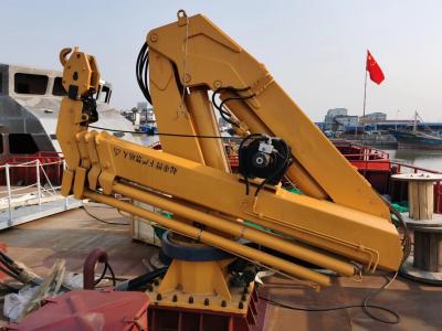 China Hydraulic Knuckle Boom Marine Deck Crane Offshore Slewing Crane for sale