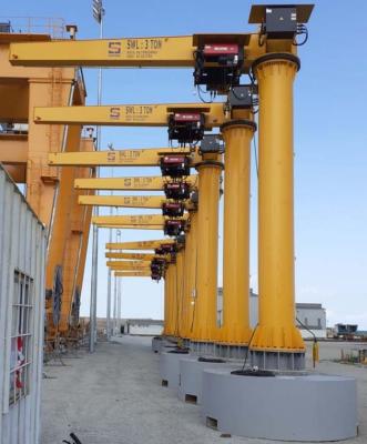 China Jib Lifting Equipment Electric Swivel Crane Q235 Material 0~8m/min for sale