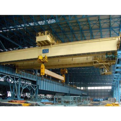 China QL Model Eot Double Girder Overhead Lifting Equipment Crane With Rotating Elecromagnetic Hanging Beam for sale