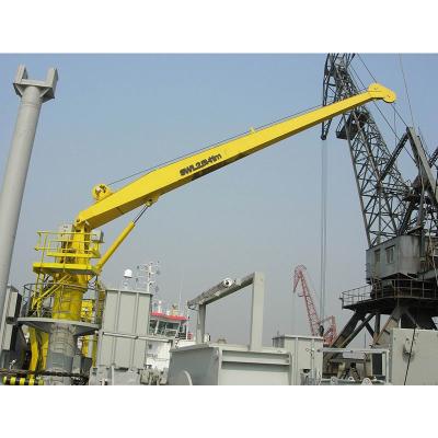 Chine 15 Ton Deck Davit Marine Hydraulic Crane Straight Boom Arm Slewing à vendre