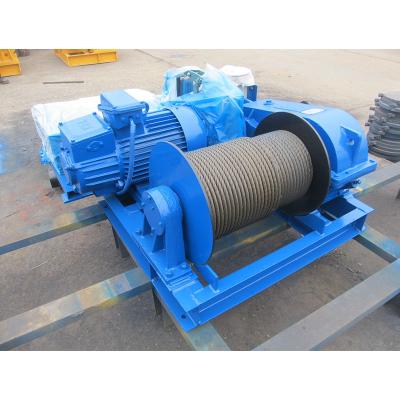 China High Speed 10 Ton Electric Wire Rope Winch For Construction Q235B for sale
